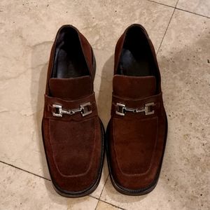 Gucci Horsebit Loafer in Brown Suede